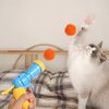 TOYMIS Interactive Cat Toys, Cat Toy Launcher with 100pcs Soft Pom Pom Balls for Cats Funny Cat Toys for Indoor Cats Kitten Toys for Training Playing Pet Supplies
