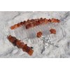 Carnelian Stone Hair Clip Set - Includes 2 Hair Combs, 1 60 mm French Barrette, 2 Hair Pins