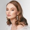 AOZUO Mini Bobby Pins, 50PCS 1.37 Inch Small Curved Hair Pins Metal Wavy Hairpins Hair Accessories for Women Gilr Kids Wedding Hairstyles Buns Long Straight Curly Hair All Hair Types(Brown)