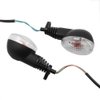 motoparty Motorcycle Turn Signals For KAWASAKI EX250R NINJA 250R KLX250S KLX250SF VN650 Vulcan S Front/Rear Turn Signal Indicator Light Blinker Lamp Motorcycle,(Transparent Shell)
