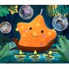 DearSun 13''Creative Twinkle Star Colorful Night Light Plush Pillows Light up Night Stuffed Toys Perfect for Birthday Christmas Holiday Valentines (Orange)