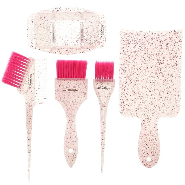 5pcs hair coloring tools Hair Color Board Kit hair dyeing bowl and brush Hair Salon Supplies hair dyeing tools color mixing bowls for hair salon plastic