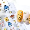 Dedyel New 5D Embossed Cartoon Nail Art Sticker Honey Pooh Nail Art Stickers Cute Cartoon Bear Self-Adhesive Nail Art Stickers for Women Men Kids Manicure Decoration(3 Sheets)