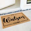Custom Welcome Doormat with Family Name, Personalized Door Mat - 6 Designs & 3 Sizes - Door Mat with Anti-Slip Backing, Customize Doormat Outdoor Indoor Entrance