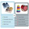 Haakaa Baby Silicone Shape Puzzle, Baby Stacking Toys & Teething Toys, Silicone Stacking Blocks Montessori Toys for 3M+ Babies, BPA-Free. Starlight.