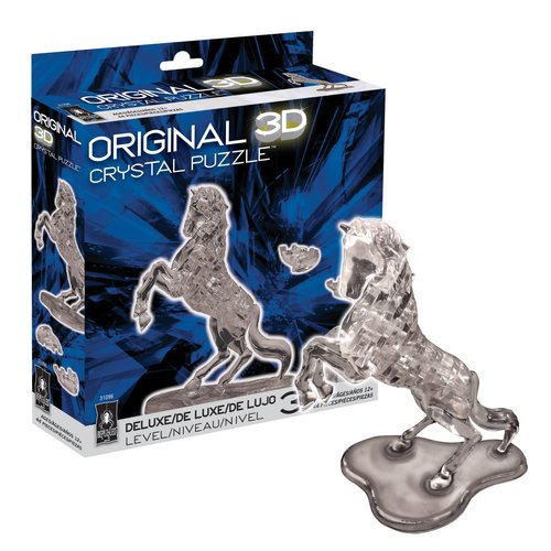 BePuzzled, Stallion Deluxe Original 3D Crystal Puzzle, Ages 12 and Up