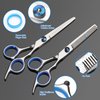 YUQGAOP Hair Cutting Scissors Set, Professional Stainless Cutting Hair Scissors, Barber Hair Cutting Scissors Thinning Shears Sharp Blades Hairdresser Haircut for Women/Men/Kids