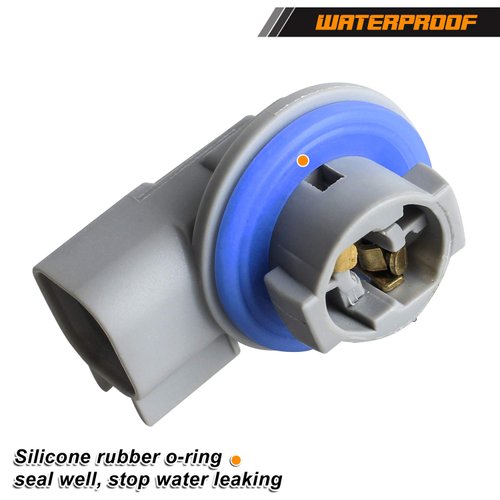 NDRUSH License Plate Light Sockets Wiring Harness Plug Connectors Replacement Compatible with 2003-2018 Dodge Ram 1500 2500 3500, Pack of 2