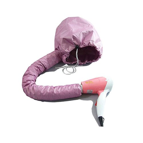 Foldable Hair Dryer Cap, Portable Soft Hair Drying Salon Cap with Heat for Hair Treatment, Beauty Steamer, and Haircare