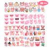 Cute Pig Temporary Tattoos Stickers Themed Barnyard Birthday Party Decorations Supplies Favors Decor 85 PCS Funny Pink Little Piggy Farm Animals Tattoo Gifts For Kids Boys Girls School Prizes Carnival