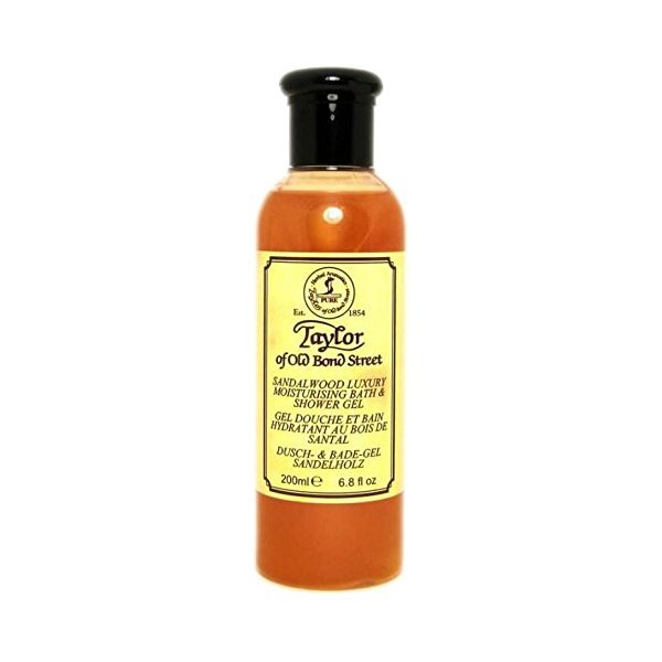 Taylor of Old Bond Street Sandalwood Luxury Moisturizing Bath & Shower Gel, 6.8 fl oz