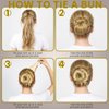 YGDZ Bun Net, 40pcs Invisible Hair Bun Nets for Dance Women Girls, Ballet Hair Bun Maker Hair Accessories (50cm Beige)