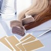 120 Pieces Hair Extension Tape Tabs Double Sided Adhesive Extension Replacement Tapes Strong No-Residue Adhesive Hair Extension Tape with Rat Tail Comb Stainless Steel Pintail Comb for Hair Extensions