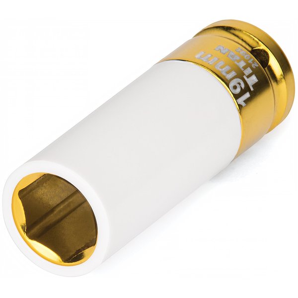 Titan 21092 1/2-Inch Drive x 19mm Non-marring Impact Deep Lug Nut Socket