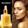 DAGEDA Gold Body Shimmer Oil, Luxurious Shimmer Body Oil,Body & Face Highlighter for Makeup,Lightweight and Non-Greasy Body Glow Oil,Smooth Body Illuminator for Skin 1.1 fl.oz.