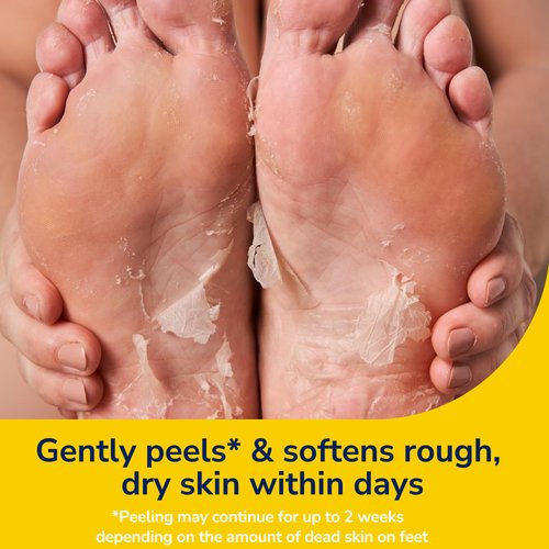 Dr. Scholl's Rough, Dry Skin Ultra Exfoliating Foot Mask 3 Pack, Gently Peels and Softens, with Urea, Dead Skin Remover for Feet, Callus Remover, Essential Oils Soothe, Disposable Moisturizing Socks