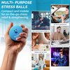 Mind & Body Stress Balls For Adults - Tri-Density Hand Therapy Exercise Squeeze Balls - Grip Strengthening For Hand Therapy - Anxiety And Stress Relief - Physical Therapy Support Fidget with Gel Core