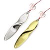 Fishing Lures Trout Set of 2 Treble Hooks Bass Metal Fishing Lure Silver/Gold 1oz 28gm Propeller Shape