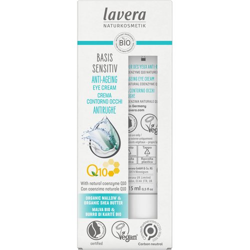 Lavera Basis Sensitiv Anti-Ageing Eye Cream, 0.5 Ounce