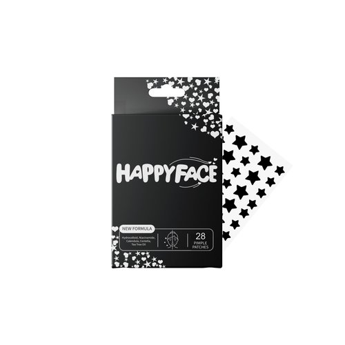 Black Stars Acne Patches, Hydrocolloid Pimple Patch For Face, Centella, Calendula, Niacinamide Pimple Patches, Black Stars Pimple Patch Party Pack 28 Count, All Skin Types