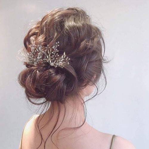 Yokawe Bridal Wedding Hair Pins Silver Rhinestone Bride Hairpin Crystal Hair Accessories for Women and Girls(2 PCS)