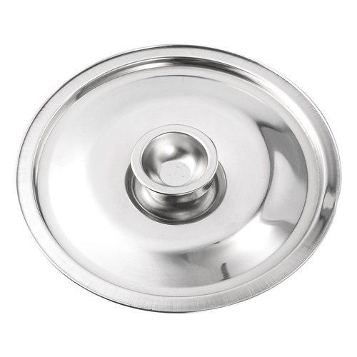 Hemoton 16cm Stainless Steel Universal Pot Lid - Multi-Purpose Cover for Pots, Pans, Bowls, and Crocks, Tight Seal to Prevent Spills, Easy to Clean, Fits Various Kitchen Containers