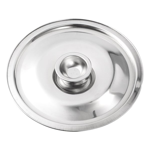 Hemoton 16cm Stainless Steel Universal Pot Lid - Multi-Purpose Cover for Pots, Pans, Bowls, and Crocks, Tight Seal to Prevent Spills, Easy to Clean, Fits Various Kitchen Containers