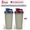 Mr. Pen- Shaker Bottles for Protein Mixes, 28 oz, 2 Pack, 2 Colors, Protein Shaker Bottle with Wire Whisk Ball, Shaker Cup, Mixer Bottle, Protein Shake Bottles, Protein Bottle, Protein Shake Bottle