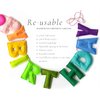 Happy Birthday Felt Fabric Garland | Rainbow Birthday Banner | Reusable Birthday Decoration | Colorful Festive Birthday Party Supply