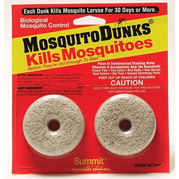 Mosquito Dunks 102-12 Mosquito Killer for Bird,Fish, 2 Pack