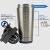 Ice Shaker 26 Oz Shaker Bottle, Stainless Steel Water Bottle and Protein Shaker, As Seen on Shark Tank, Reusable Stainless Steel Water Bottle, Gym Water Bottle, Stainless Steel