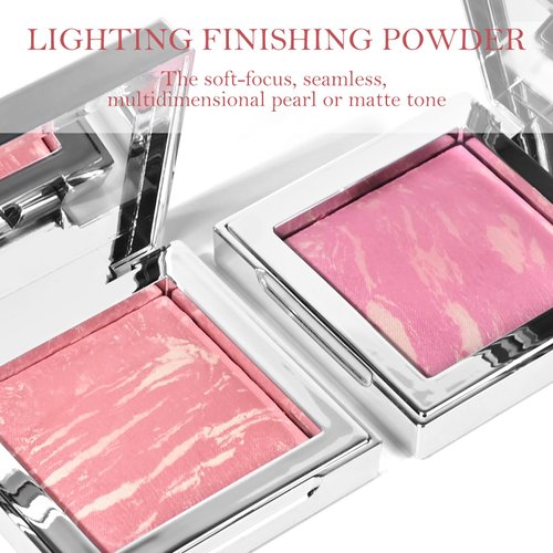 KYDA Baked Powder Blush, Lightweight Hybrid Matte Blushes, Lighting Finishing Powder, Multidimensional Color, Seamless Soft Focus Powder Blush, Hydrating, LUMINOUS FLUSH