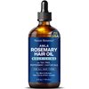 Nexon Botanics Amla Rosemary Hair Oil 4 fl Oz - Nourishing Rosemary Oil for Hair Growth - Mint, Castor, Tea Tree - Hair Growth Oil for Damaged Hair, Curly Hair, Frizzy Hair, Dry Scalp - Men, Women