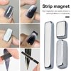 YSSZAM Silver Double Head Magnetic Wand for 3d Cats Eyes, Multifunctional and Strong Nail with Long Strip Magnet for DIY Manicure - Gel nail Polish Art Tools Sets Beauty and Personal Care