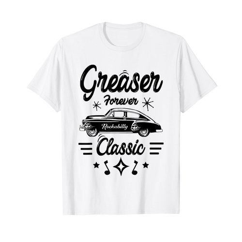 1950s Sock Hop Costume Retro 50s Vintage Rockabilly Greaser T-Shirt