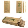 Gaia Guy Natural Bristle Bamboo Toothbrush with Boar Bristles - Totally Biodegradable and Compostable - No Nylon Toothbrushes - Zero Waste 12-Pack