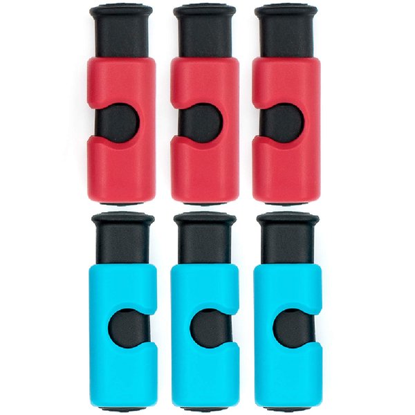 kulusion 6 Pcs Premium Grade Food Bag Squeeze Clips Bread Clips Rubber Lid Non-slip Sealer Bag Cinches Easy Use Lock