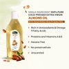 INDUS VALLEY Bio Organic Roghan Badam Sweet Almond Oil 100% Organic And Cold-Pressed For Hair & Skin (No Mineral Oil & Sulphate) Safe For Babies (100 Ml (Pack Of 1) Yellow)