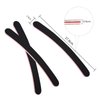 LNAUJS 20 Pack Nail Files, Black Professional Reusable Emery Boards for Acrylic Nails, 100/180 Grit
