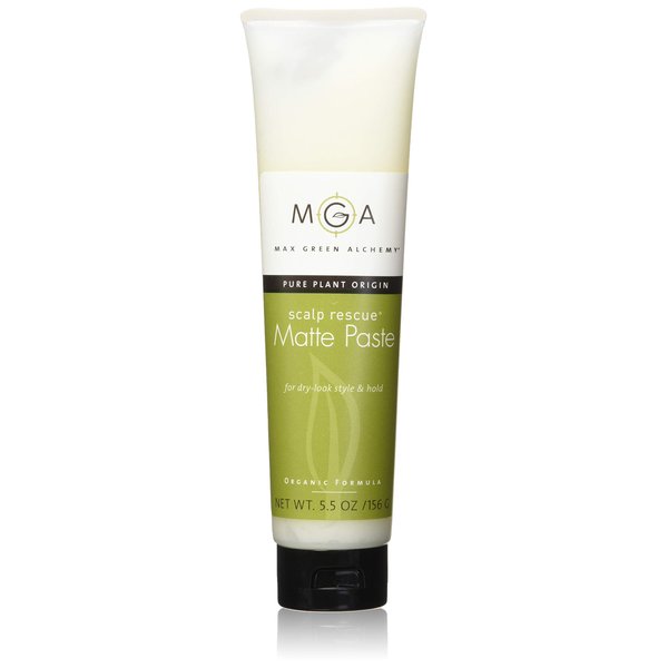 MGA Vegan Matte Hair Paste Tube - Matte Texturizing Paste gives Natural Look, Medium Hold & Creates Bulk made with Organic Formula for Men & Women | Unisex Color Safe and PVP Free | 5.5 Ounces