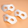 Yookat 14 Pieces Paper Art Masks White Craft Masks Paintable Paper Mask Mardi Gras Masquerade Masks