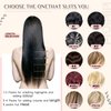 KiiKiiGirl Virgin U Tip Hair Extensions -U Tip Hair Extensions Human 99# U Tip Hair Extensions Human Hair, U Tip Hair Extensions Real Human Hair,U Tip Extensions Human 14 Inch 30g/pack