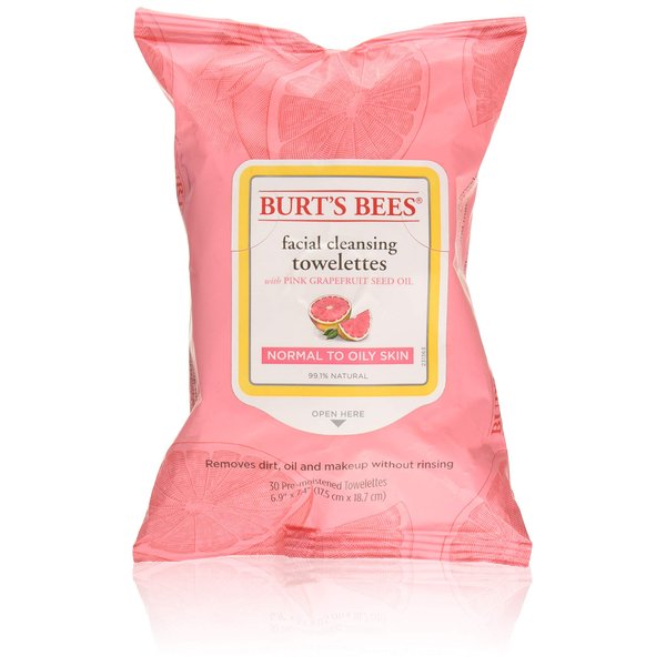 Burts Clnse Towelette Gra Size 30ct Burts Cleasing Towel Pink Grapefruit 30ct