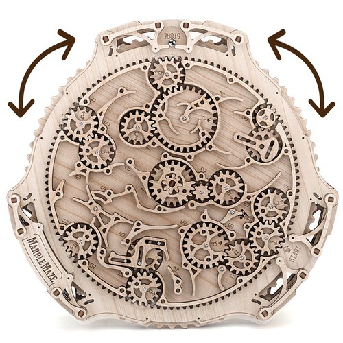 nicknack 3D Wooden Puzzle Maze Toy for Teens & Adults Wooden Labyrinth Board Game Marble Maze for Kids Brain Teasers