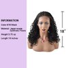 Box Braided Wigs For Black Women Light Weight Curly Braided Wig Knotless Cornrow Braided Lace Front Wigs For Black Women Synthetic Twisted Short Braids Wig Baby Hair (#1B-#Black)