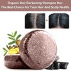 2 PCS Organic Hair Darkening Shampoo Bar, Harishow Hair Shampoo Soap for Gray Hair, Hira Shouwu Darkening Shampoo Bar, Grey Hair Removal Soap Damaged Hair Unisex, Promotes Hair Growth