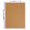 U Brands Contempo Magnetic Dry Erase Board Kit, Set of 15, 11”x14”, Pink Soft Dye Modern Frame, Includes Magnets, Markers