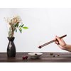 Wooden Chopsticks Reusable Dishwasher Safe 10 Pairs Chinese Asian Korea Iron Wood Handmade Chopstick Natural Healthy for Cooking Eating Restaurants Gourmets Noodles Portable Long Brown