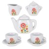 ArtCreativity Mini Porcelain Tea Set for Kids - Ceramic Pretend Play Set - Miniature Saucers, Cups, Teapot, Sugar and Cream Dispenser - Best Holiday, Birthday Gift for Boys and Girls Ages 8+