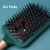 Reazana Detangling Brush Anti-Static Massage Hair Brushes with Silicone Cushion Base Nylon Bristle Pins Blow Drying Detangler Hairbrush for Men and Women of All Wet Dry Hair Types Styling (Rectangle)